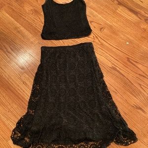 Gorgeous 2 piece crocheted dress with lining